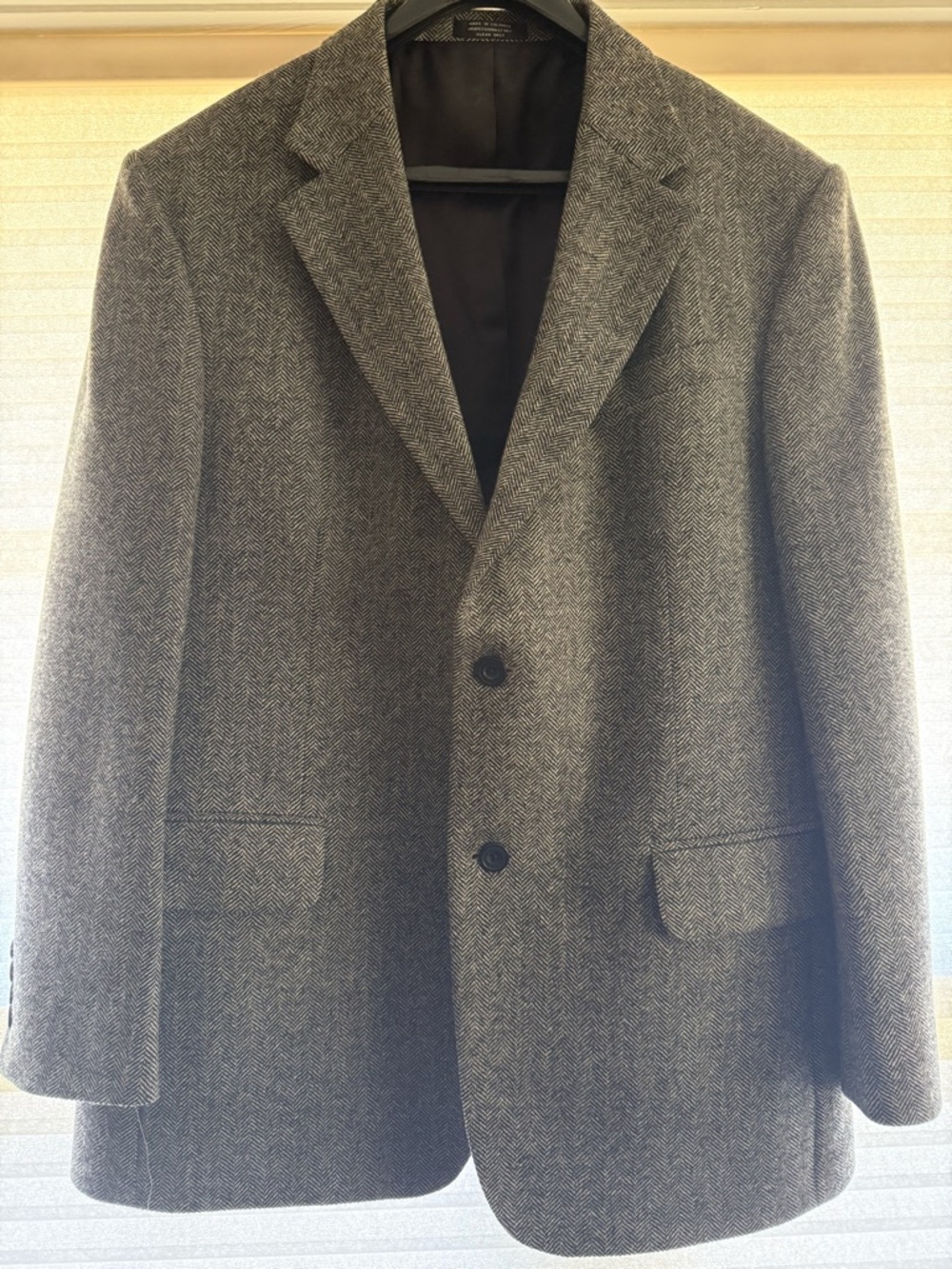 John Ashford Gray Herringbone Sport Coat